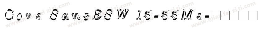 Core SansESW 15-55Me字体转换